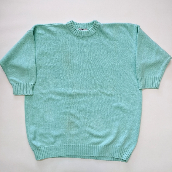 Vintage the Bay 3/4 sleeves knit sweater, women's small oversized - Picture 5 of 6